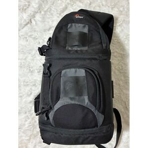 Lowepro Slingshot Camera Bag Black Padded DSLR Sling Backpack All Weather Cover